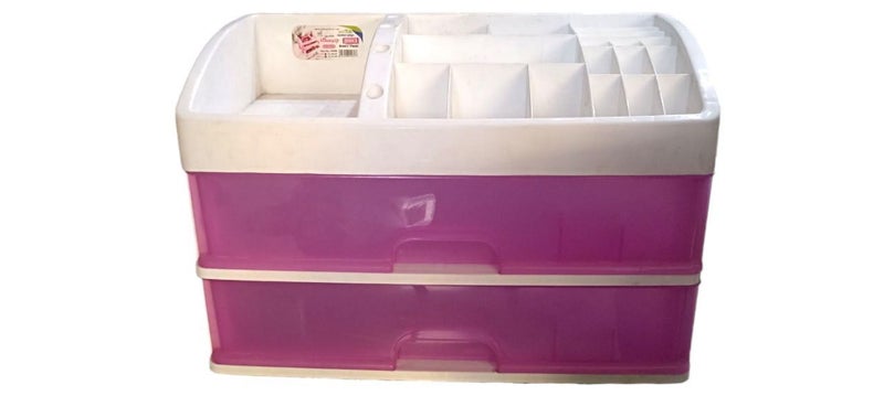 خورشيد للبلاستيك منظم ميك اب جيسيكا من خورشيد بلاست للبلاستيك - بينك - Image 1